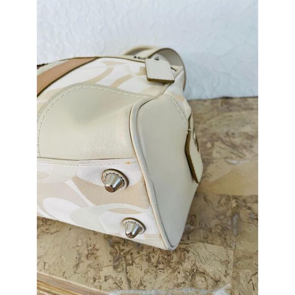 Coach Hampton signature striped multicolored Carryall F13339 - Picture 8 of 10